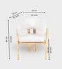 Somany Wooden 6 Seater Dining Table Set In Natural Bleach Finish