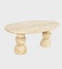 Somany Wooden 6 Seater Dining Table Set In Natural Bleach Finish
