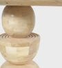 Somany Wooden 6 Seater Dining Table Set In Natural Bleach Finish