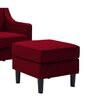 Sona Fabric Full Back Lounge Chair in Blood Maroon Colour