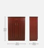 Soncy Shoe Cabinet in Rose Wood Finish
