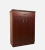 Soncy Shoe Cabinet in Rose Wood Finish