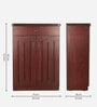 Soncy Shoe Cabinet in Teak Finish