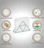 Blue Iron Triangle Tissue Holder