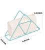 Blue Iron Triangle Tissue Holder