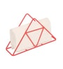 Red Iron Triangle Tissue Holder