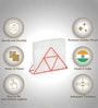 Red Iron Triangle Tissue Holder