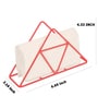 Red Iron Triangle Tissue Holder