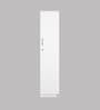 Sonic 1 Door Wardrobe in White Colour