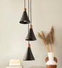 Sonnico Black Matt Glass Cluster Hanging Lights