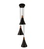 Sonnico Black Matt Glass Cluster Hanging Lights