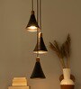 Sonnico Black Matt Glass Cluster Hanging Lights