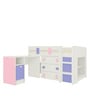 Sonoma Bunk Bed in English Pink & Persian Lilac Finish with Drawer Storage