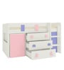 Sonoma Bunk Bed in English Pink & Persian Lilac Finish with Drawer Storage