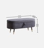 Sonsie Fabric Benches In Grey Colour