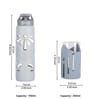 Soothing Slate 750Ml Bottle (2 Pcs) & 350Ml Drinking Glass (6Pcs) Borosilicate Glass With Protective Silicone Sleeve Glasses With Bottle