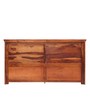 Sophia Sheesham Wood Queen Size Bed in Walnut Finish with Box Storage