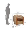 Sophie Patio Chair in Walnut Finish
