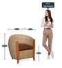Sophie Patio Chair in Walnut Finish