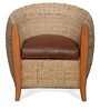 Sophie Patio Chair in Walnut Finish