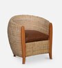 Sophie Patio Chair in Walnut Finish