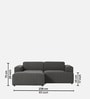 Sophisticated Comfort 2 Seater RHS Sofa In Dark Grey Colour