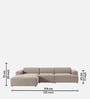 Sophisticated Comfort 3 Seater RHS Sofa In Beige Colour