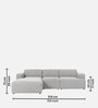 Sophisticated Comfort 3 Seater RHS Sofa In Grey Colour