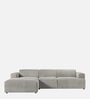 Sophisticated Comfort Corduroy 2 Seater RHS Sofa In Dark Grey Colour