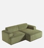 Sophisticated Comfort Corduroy 2 Seater RHS Sofa In Green Colour