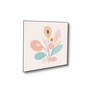 Floral Art Quartet Canvas Wall Painting Set of 4 Black Frame