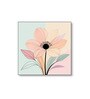 Floral Art Quartet Canvas Wall Painting Set of 4 Black Frame