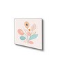 Floral Art Quartet Canvas Wall Painting Set of 4 Black Frame