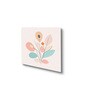 Floral Art Quartet Canvas Wall Painting Set of 4 White Frame