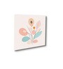 Floral Art Quartet Canvas Wall Painting Set of 4 White Frame