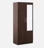 Sora 2 Door Wardrobe in Regato Walnut Finish with Mirror & Drawer