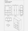 Sora 3 Door Wardrobe In Dark Elm & Frosty White Color With Drawer