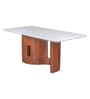 Soren 6 Seater MarbleTop Dining Table Soren 6 Seater MarbleTop Dining Table