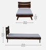 Sorrento Solid Wood Single Bed In Tubbaq Finish