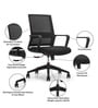 SOS Glide Ergonomic Breathable Mesh Chair in Black Colour