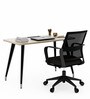 SOS Hock Study Table in Classic Cherry & Black Finish