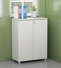 SOS File Cabinet in Everest White Finish with Lock
