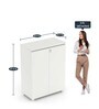 SOS File Cabinet in Everest White Finish with Lock