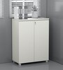 SOS File Cabinet in Everest White Finish with Lock