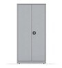 SOS Liteoffice Full Height Storage Cabinet With Adjustable Shelves in Silver Grey Finish