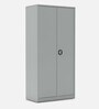 SOS Liteoffice Full Height Storage Cabinet With Adjustable Shelves in Silver Grey Finish