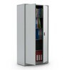 SOS Liteoffice Full Height Storage Cabinet With Adjustable Shelves in Silver Grey Finish