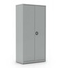 SOS Liteoffice Full Height Storage Cabinet With Adjustable Shelves in Silver Grey Finish