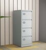SOS Metal File Cabinet in Silver Grey Finish