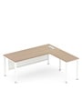 SOS LiteOffice Executive Desk with Return Table in Persian Walnut Colour